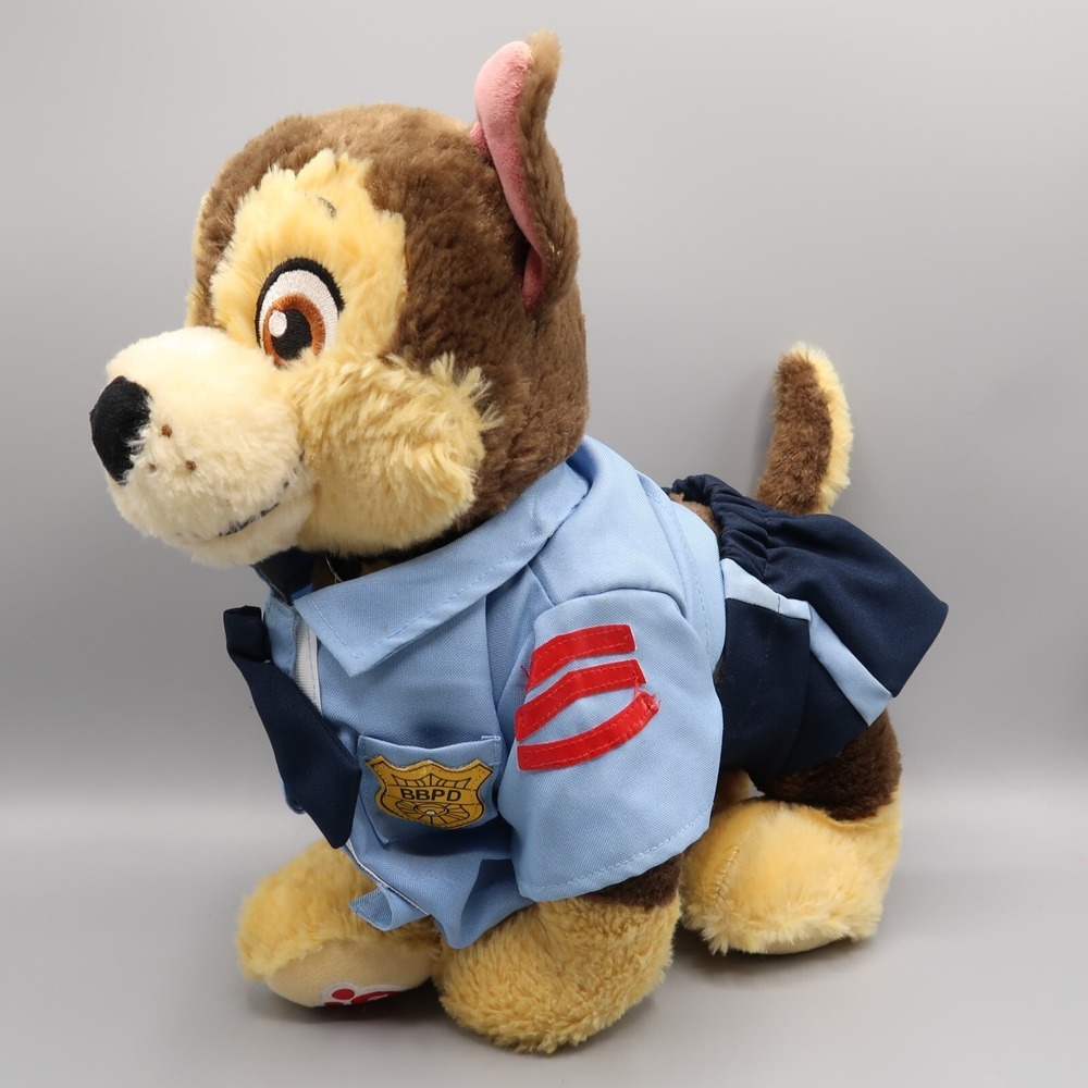 Build A Bear Chase Paw Patrol Plush Stuffed Nickelodeon Brown Dog Puppy